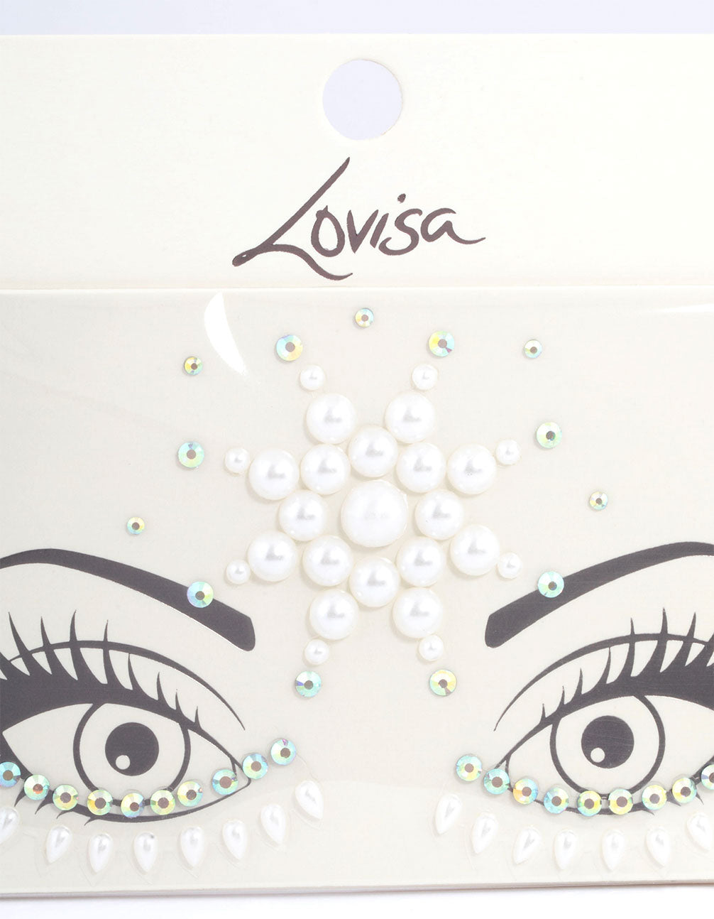 Acrylic Pearl Cluster Face Jewels