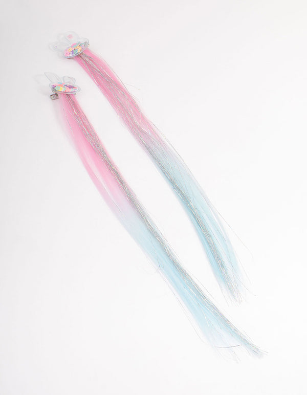 Kids Mixed Metal Faux Hair Shaker Clip