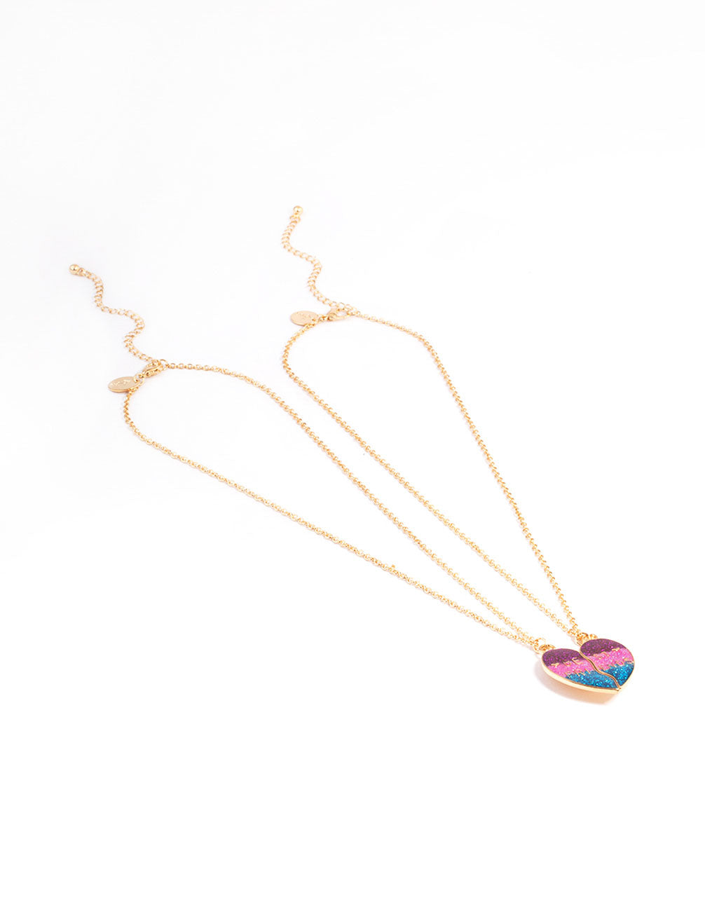 Kids Magnet Strap Heart BFF Necklace