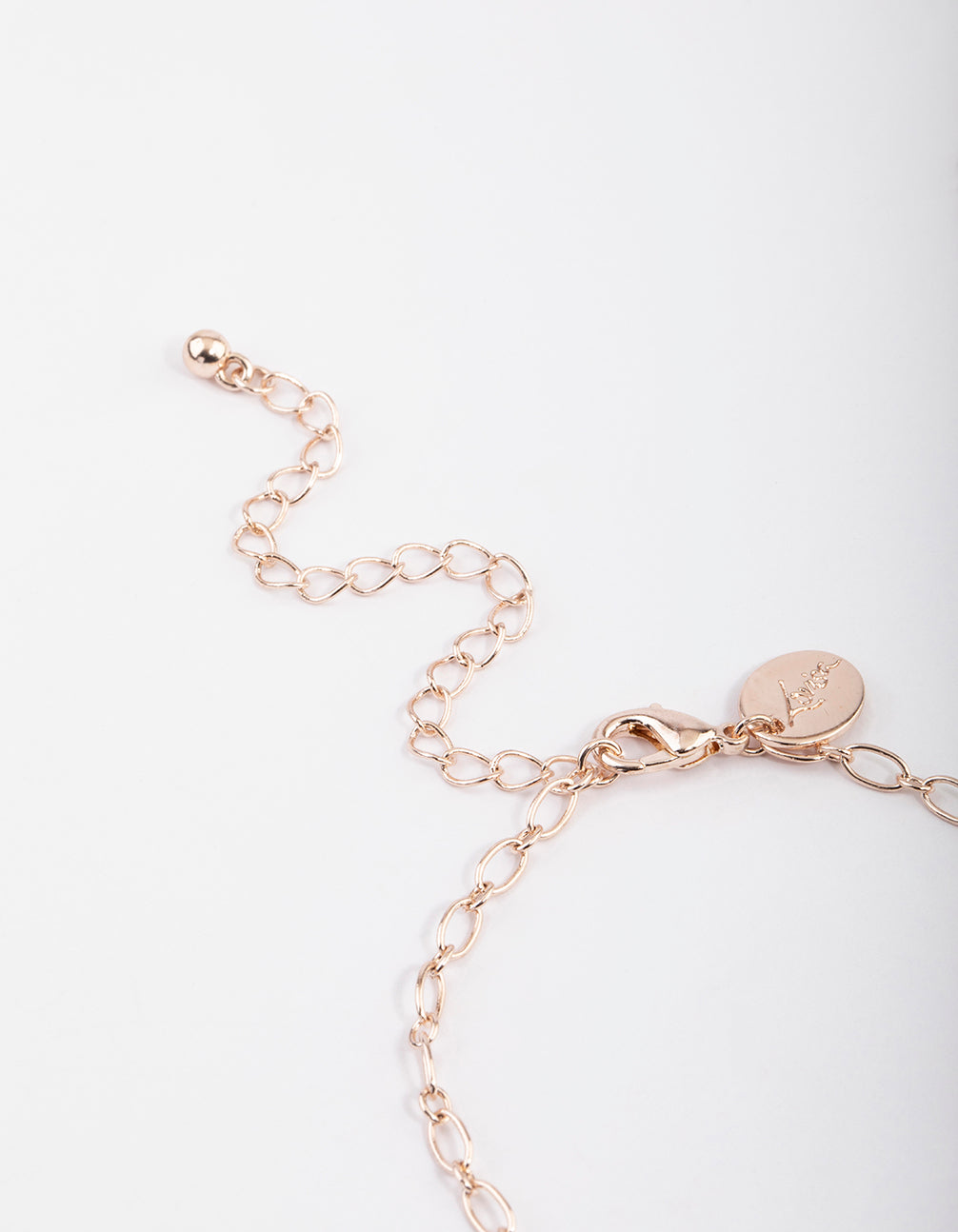 Rose Gold Heart Rays Layered Necklace & Earrings Set