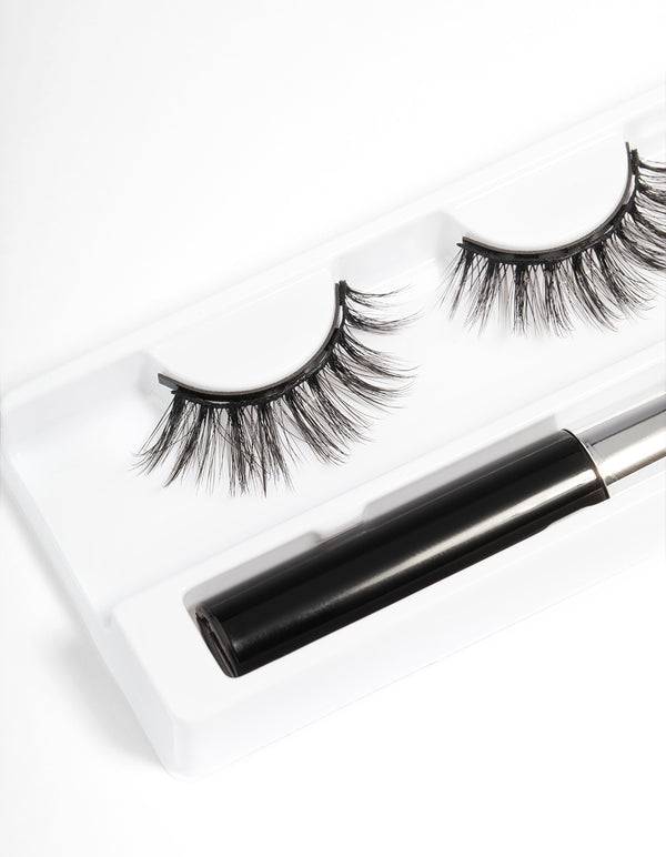 Black Mixed Dense Magnetic Fake Eyelashes