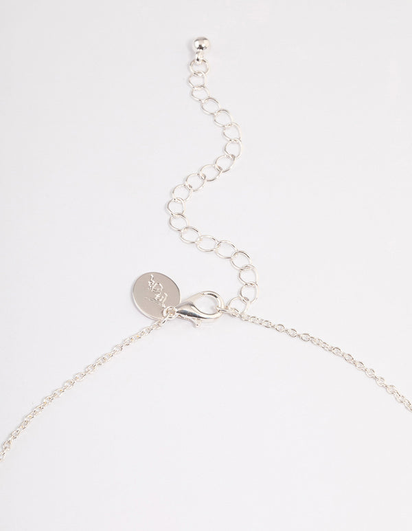 Silver Butterfly Choker