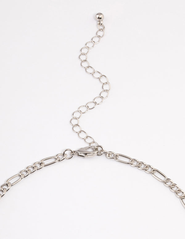 Silver Figaro Chain Necklace