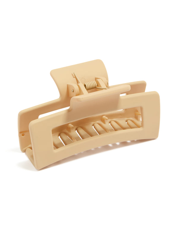 Small Neutral Coated Claw Clips