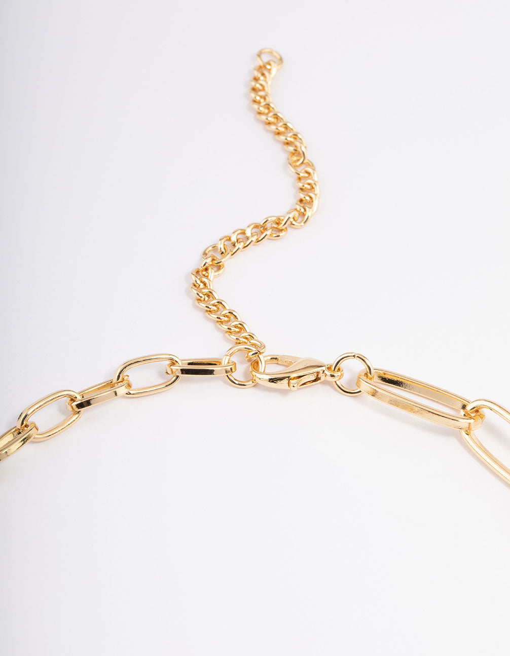 Gold Plated Variety Link Freshwater Pearl Necklace