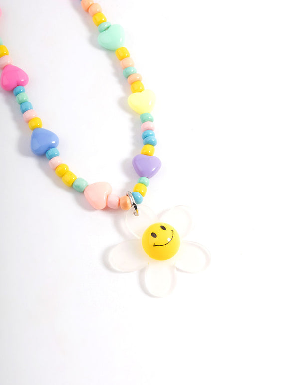 Small Flower Multi Bead Phone Charm