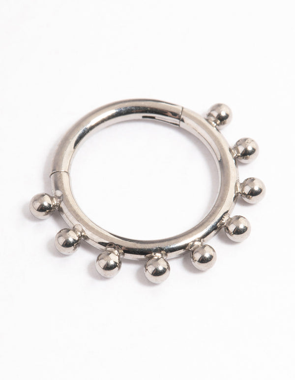 Surgical Steel Clicker Ring 8mm