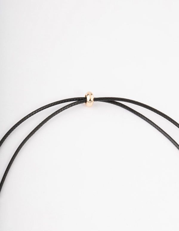 Dainty Gold Knot Adjustable Cord Choker