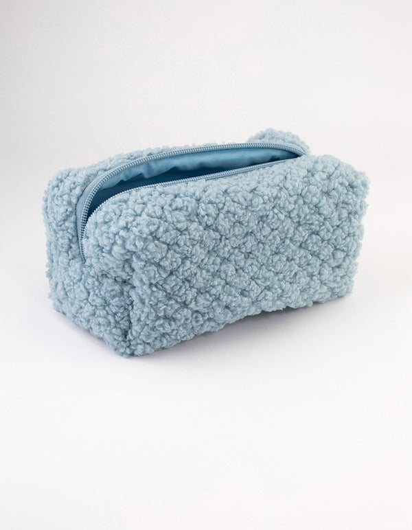 Blue Teddy Cosmetic Case