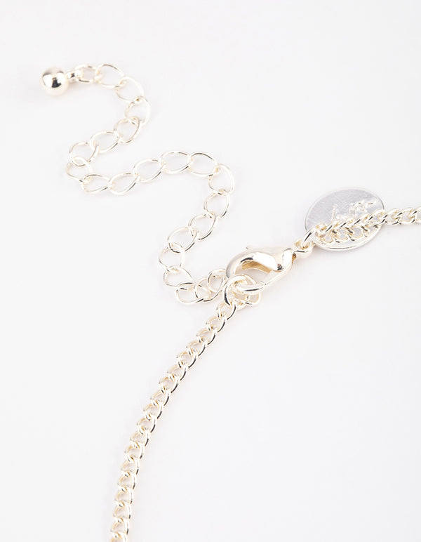 Silver Amethyst Long Y-Necklace