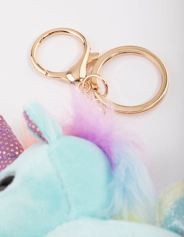 Kids Fabric Unicorn Key Ring