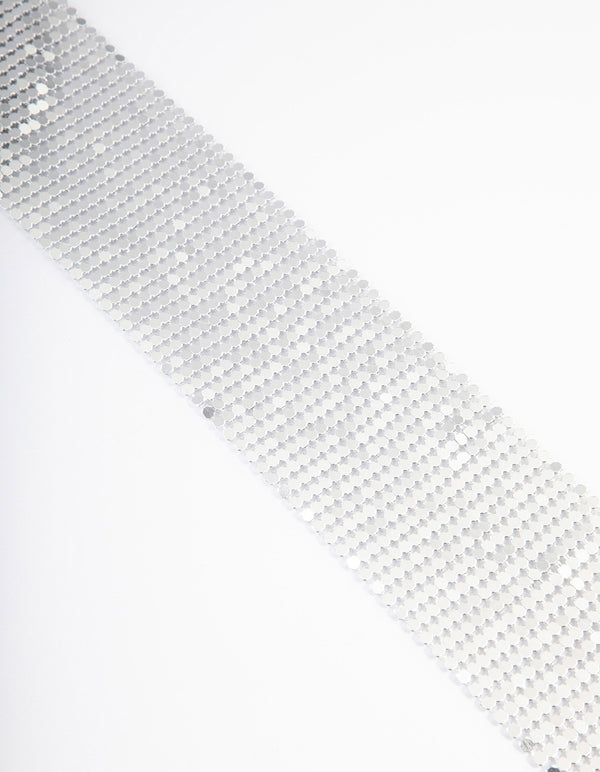 Silver Mesh Scarf