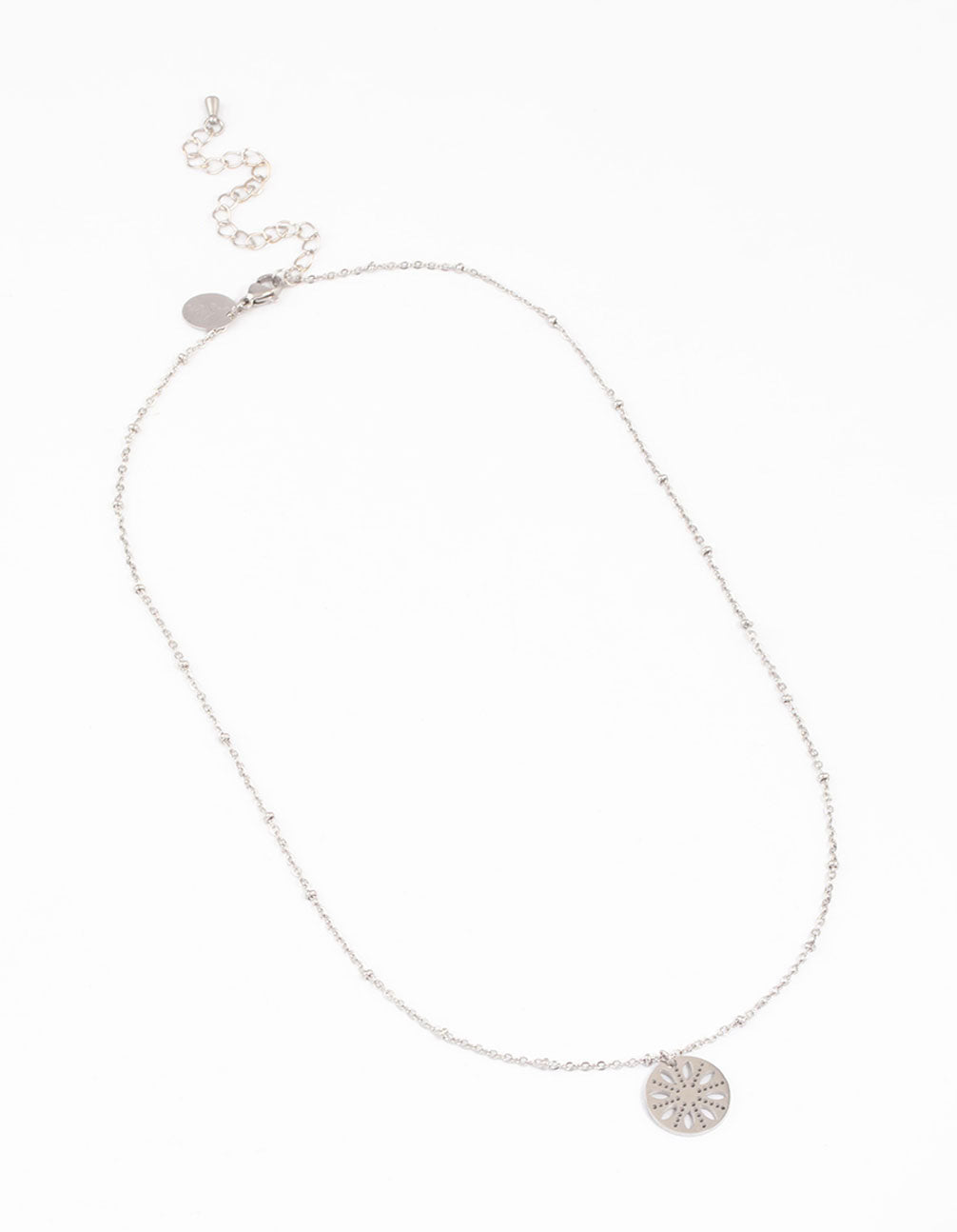 Surgical Steel Circular Pendant Necklace