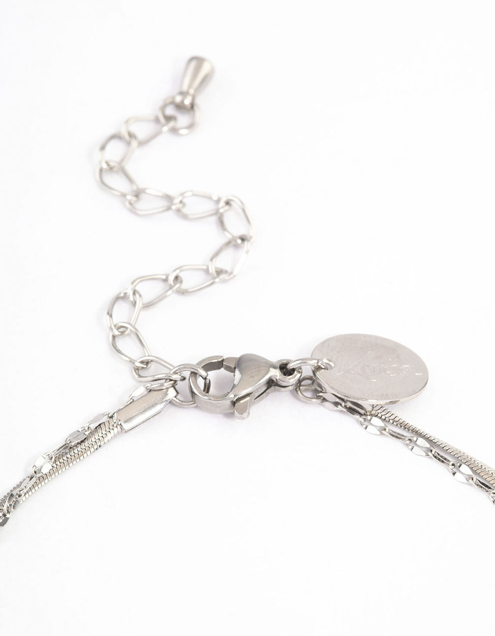 Surgical Steel Cubic Zirconia Double Thick Chain Bracelet