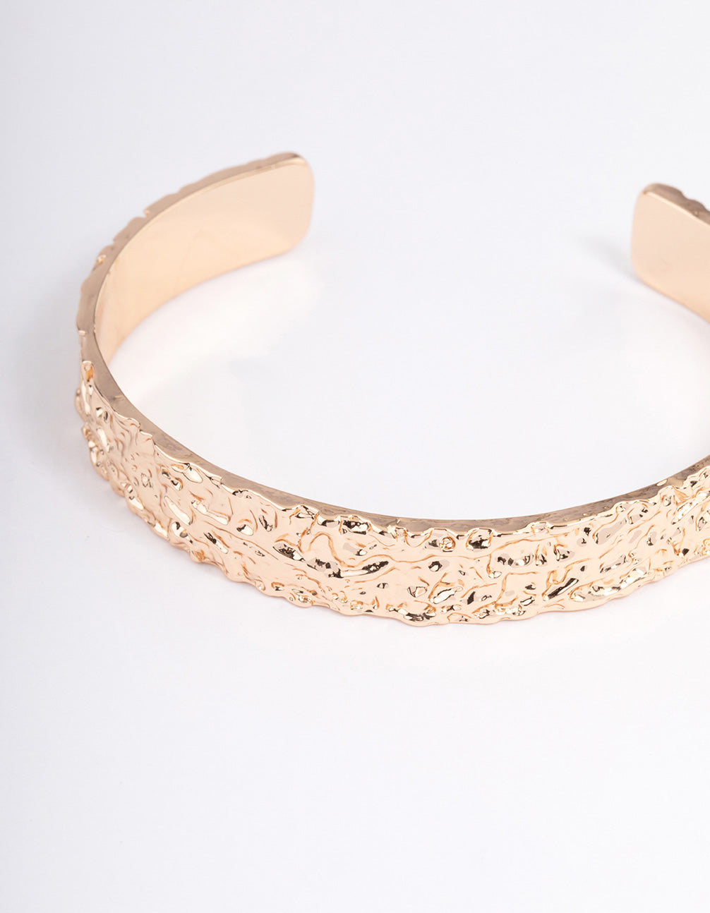 Gold Hammered Wrist Cuff