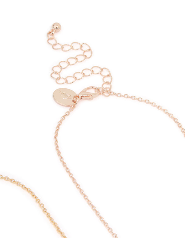 Mixed Metal Heart & Bow Necklace Pack