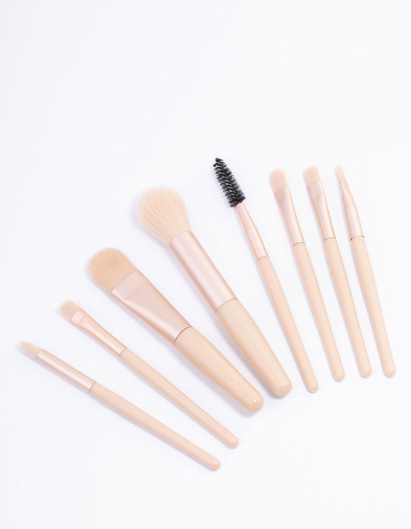 Cream Makeup Brush Kit