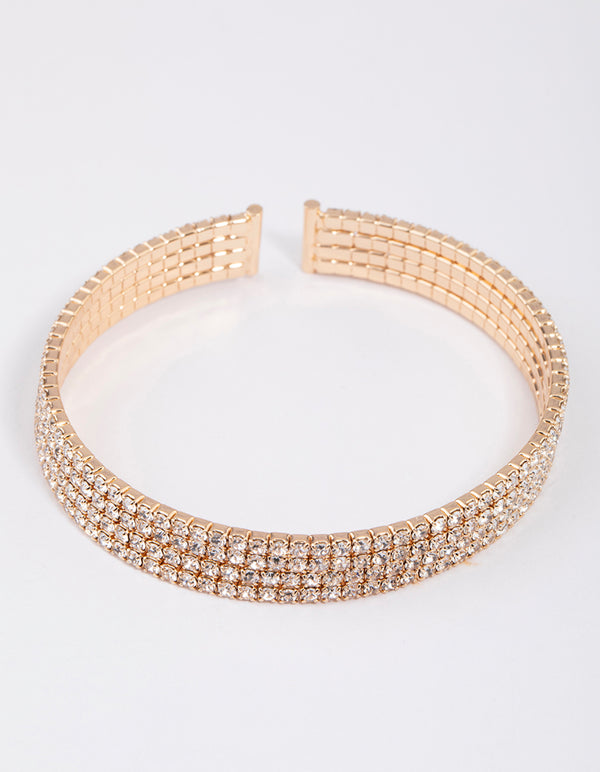 Gold Classic Cup Chain Bangle