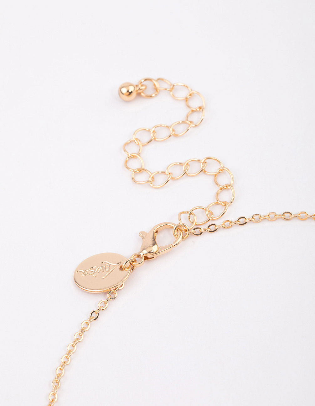 Gold Linked Heart Necklace & Polishing Set