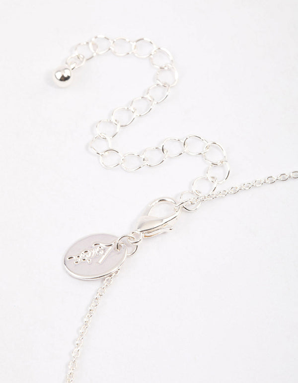 Silver Floating Cubic Zirconia Drop Jewellery & Polishing Set