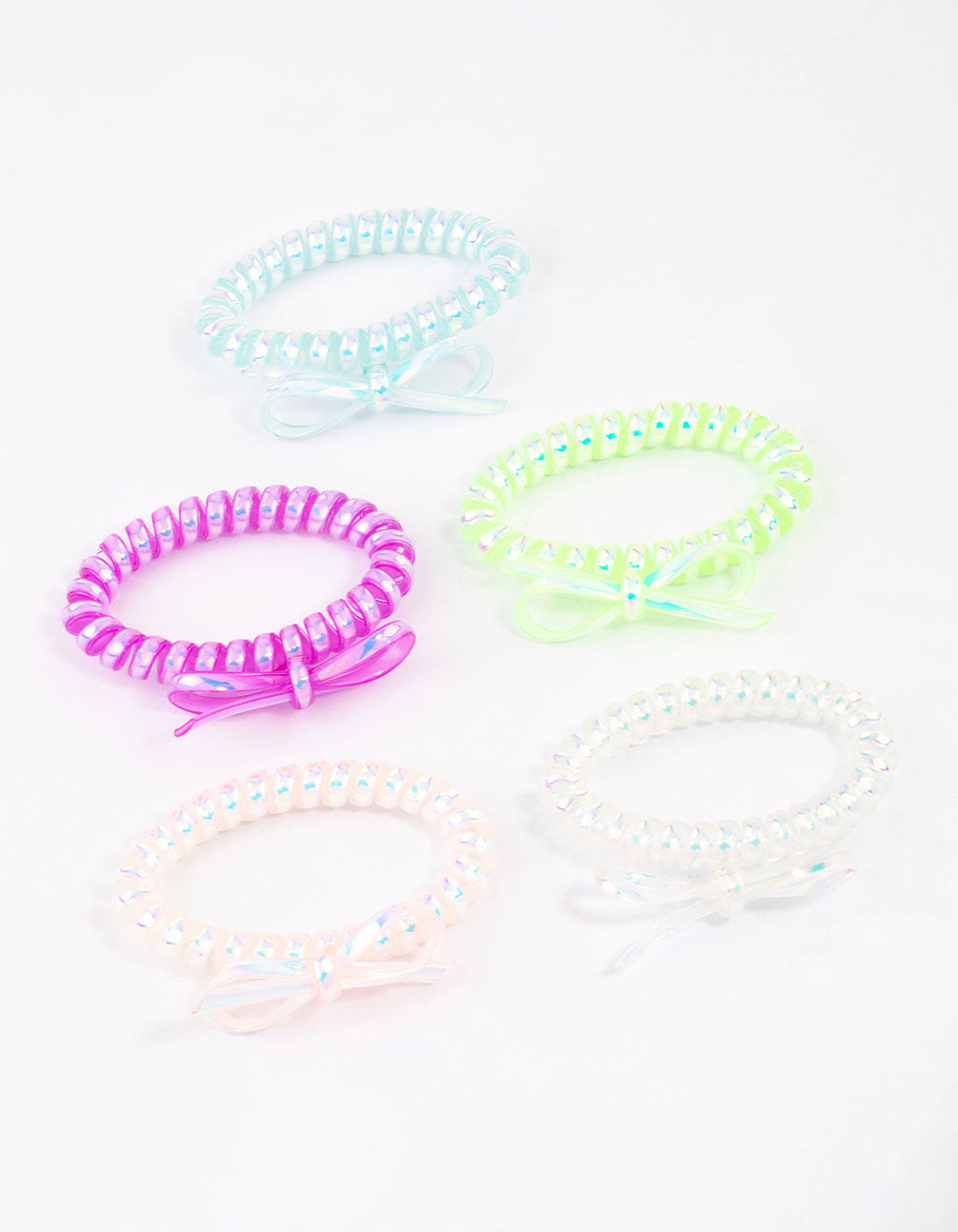 Kids Bow Hair Tie 5-Pack