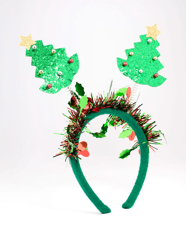 Fabric Christmas Tree Spring Headband