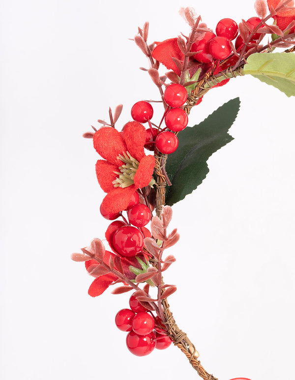 Mixed Mistletoe Hair Halo