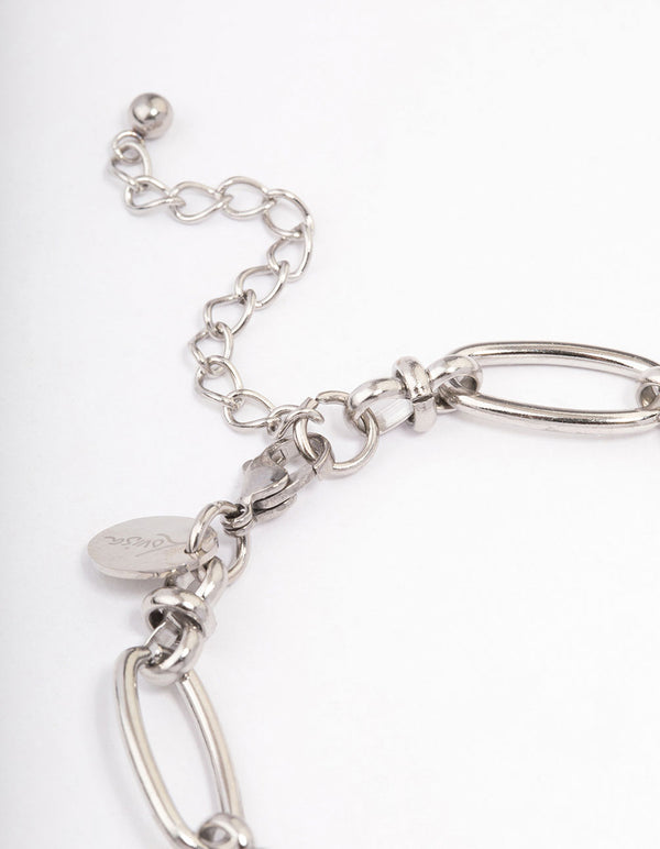 Waterproof Stainless Steel Oval Link Bracelet