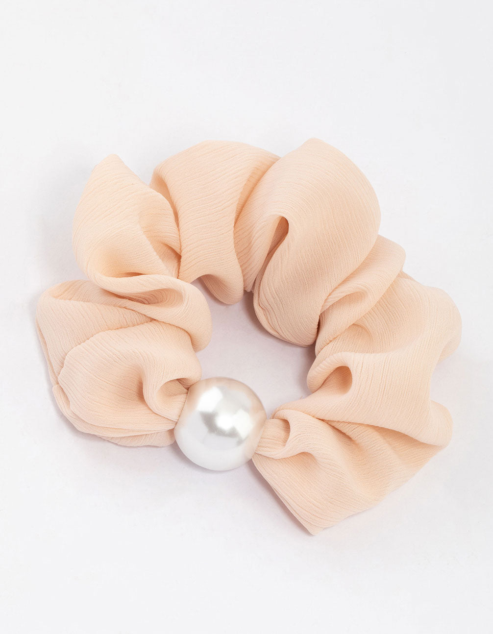 Neutral Fabric Hair Scrunchie