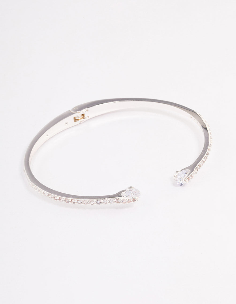 Silver Multi Cubic Zirconia Wrist Cuff