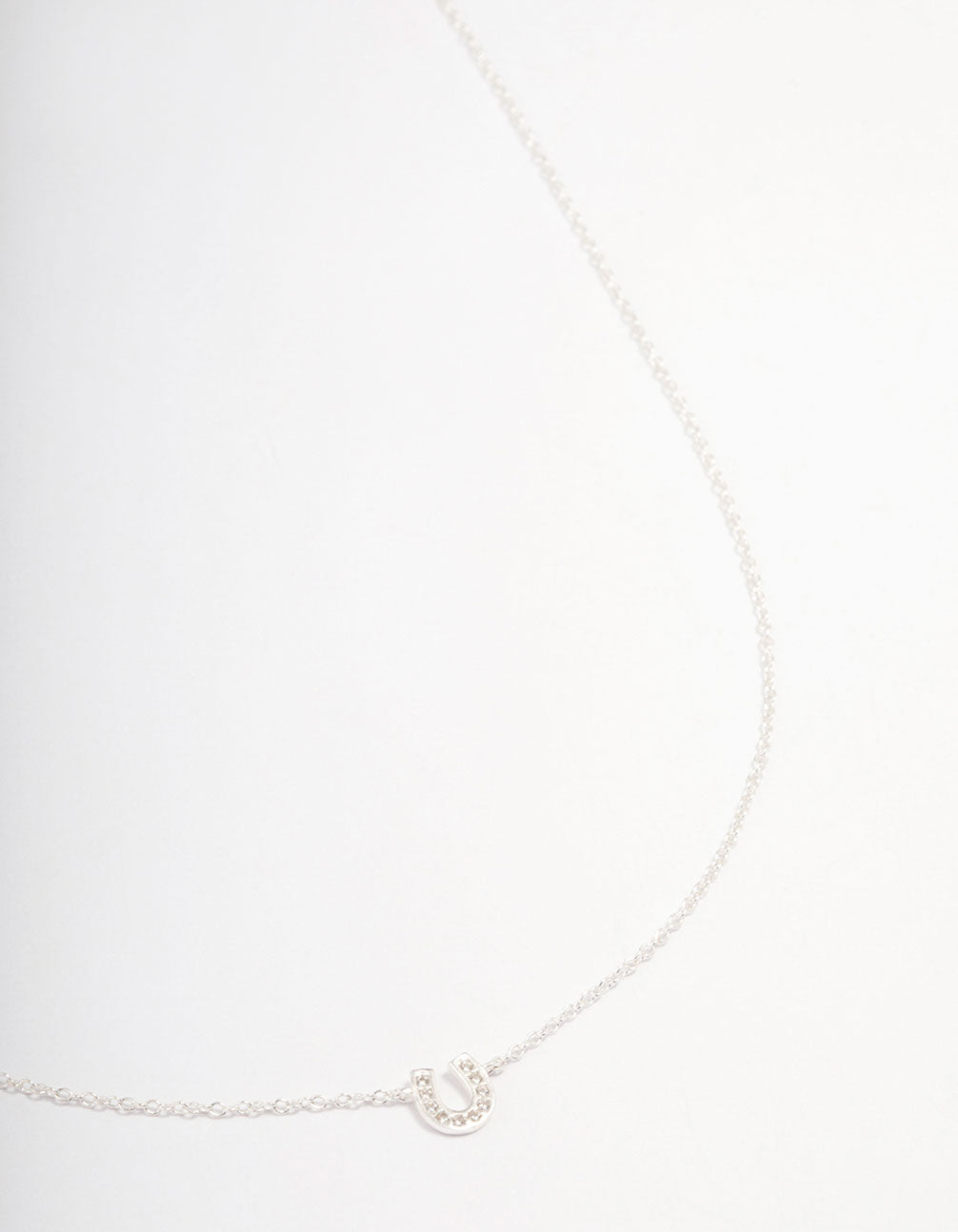 Sterling Silver Horseshoe Pendant Necklace