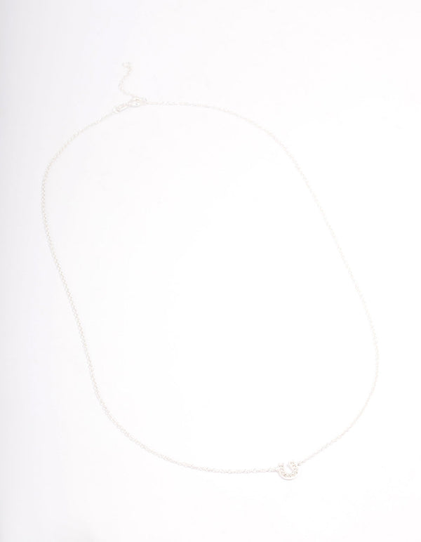 Sterling Silver Horseshoe Pendant Necklace