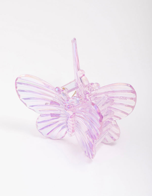 Purple Irregular Butterfly Hair Claw Clip