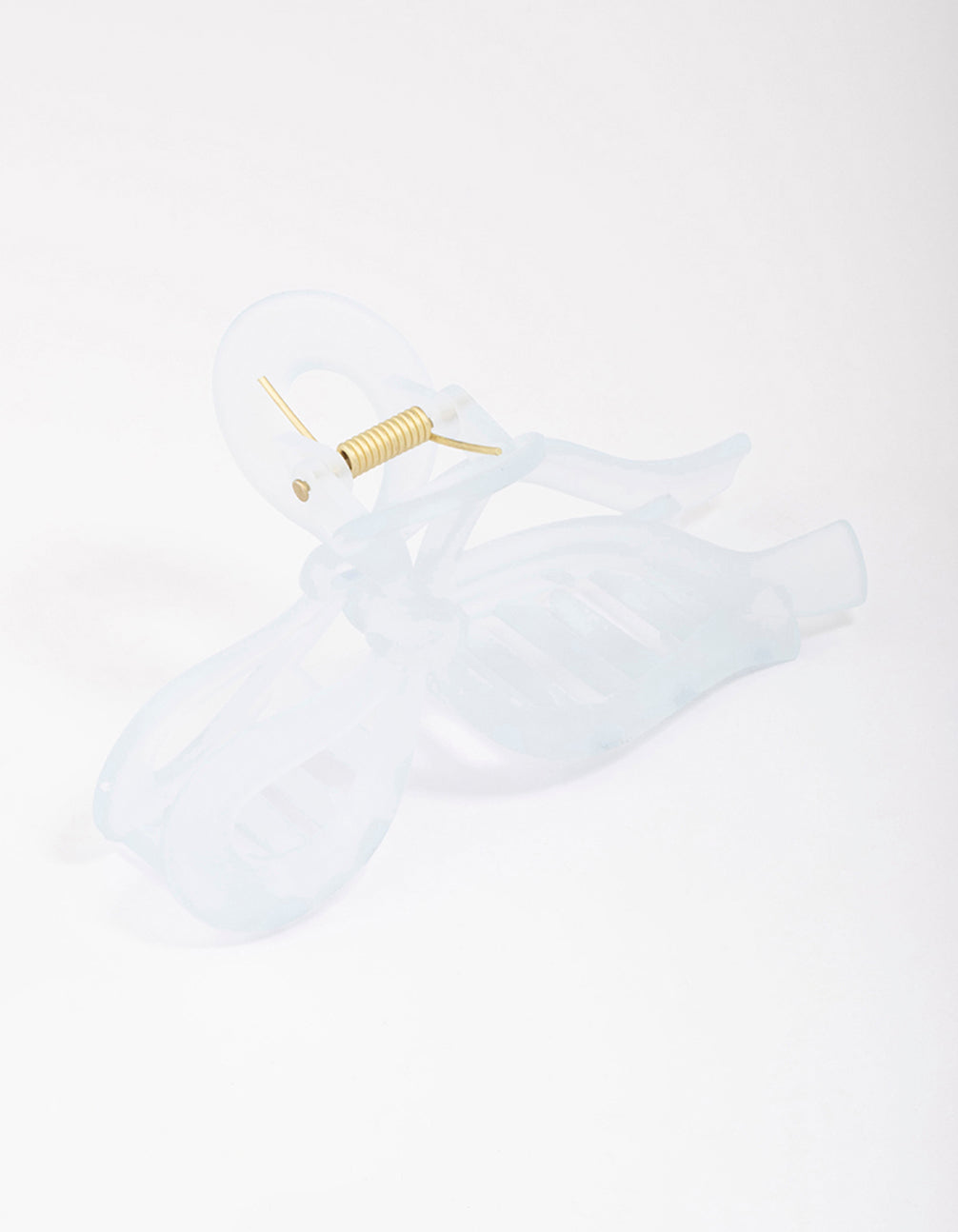 Blue Large Bow Hair Claw Clip