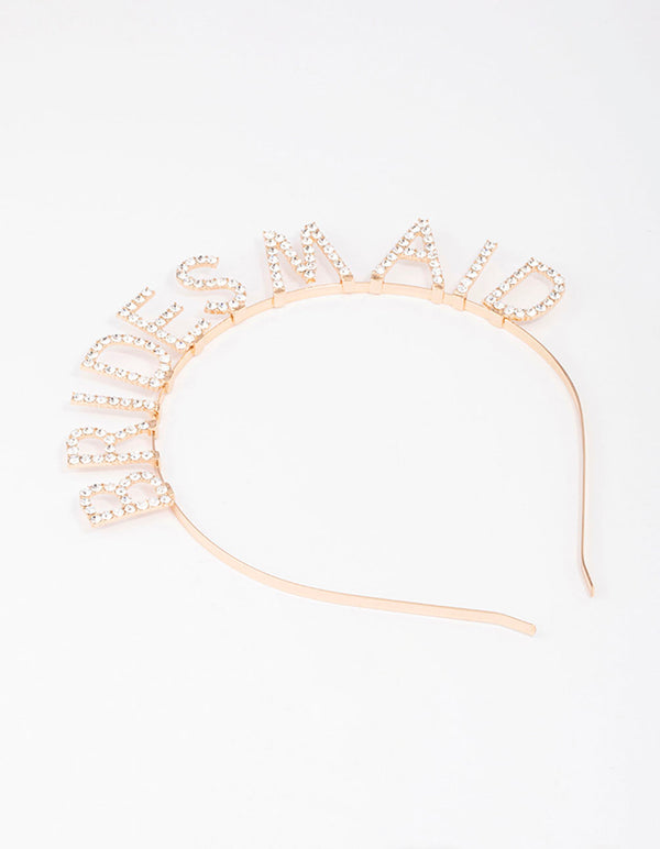 Gold Diamante Bridesmaid Headband