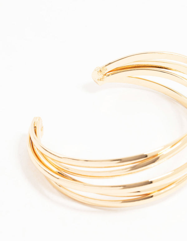 Gold Interlaced Wrist Cuff