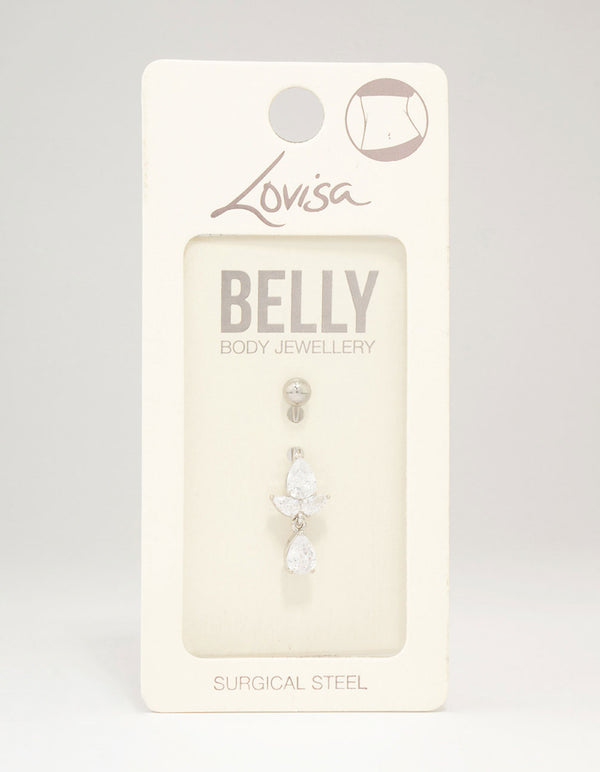 Surgical Steel Pear-Shape Drop Belly Piercing