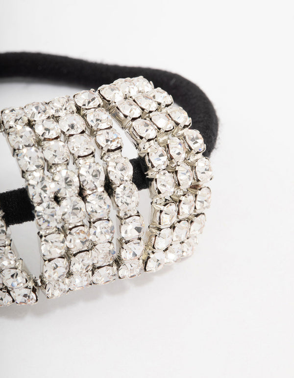 Diamante Stretch Tie Hair Elastic