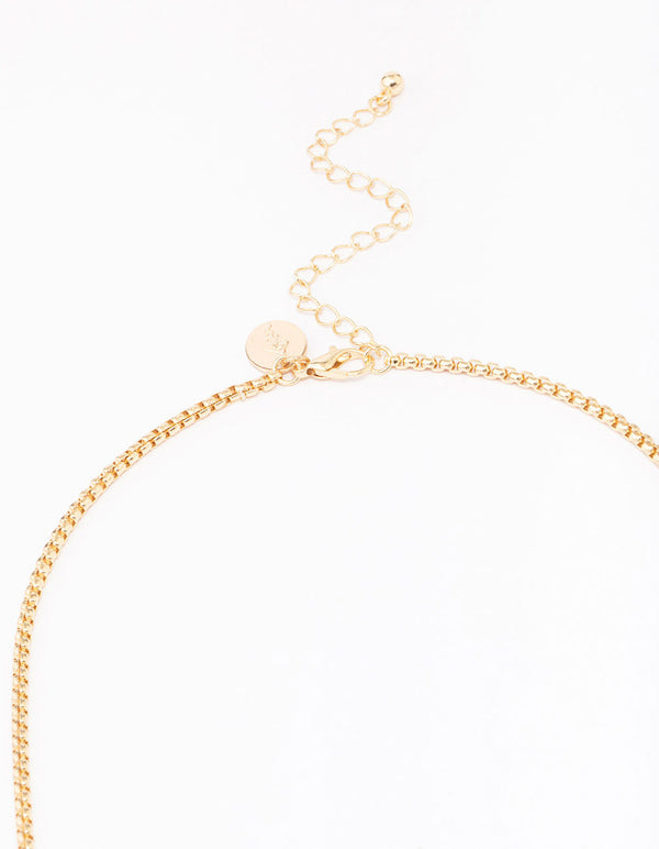 Gold Cross Pendant Necklace