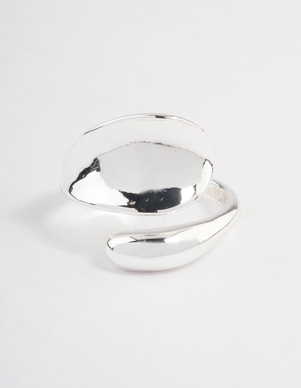 Silver Plated Bold Wrapped Ring