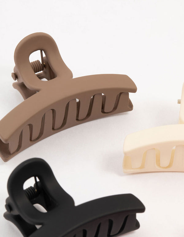 Neutral Small Loop Claw Clips 4-Pack