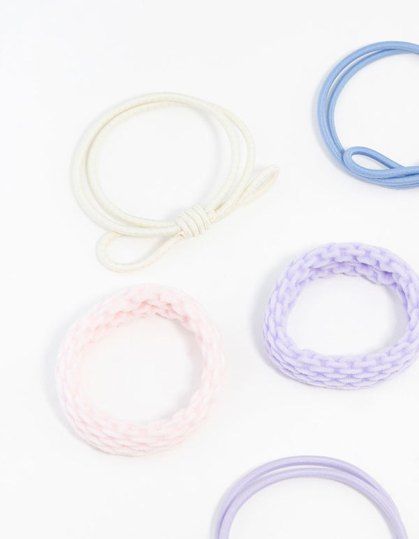 Mixed Pastel Hair Ties 7-Pack