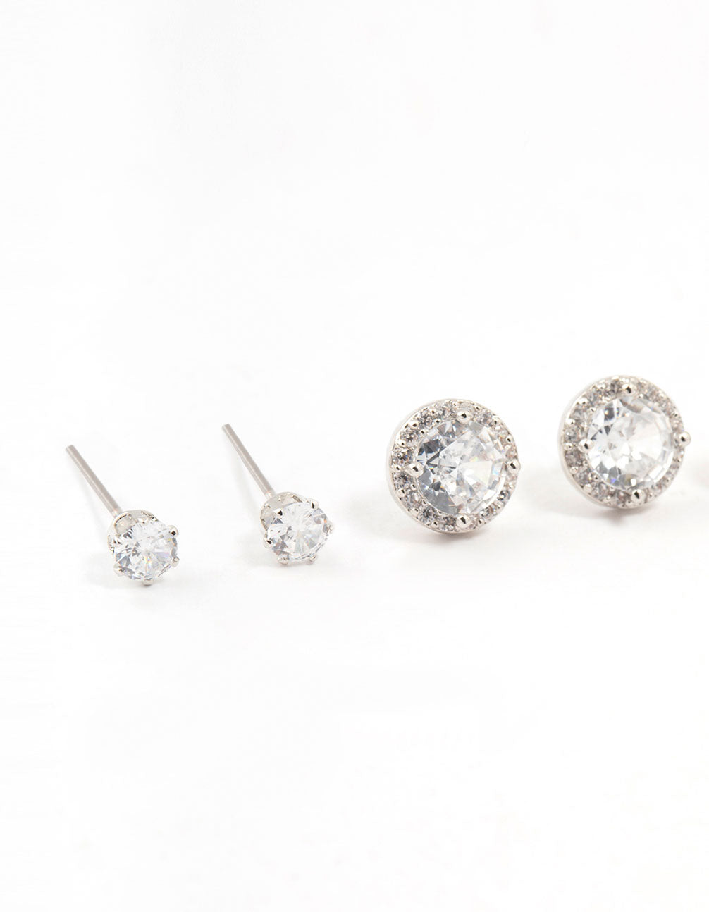 Multiple Cubic Zirconia Ant Stud Earrings Pack