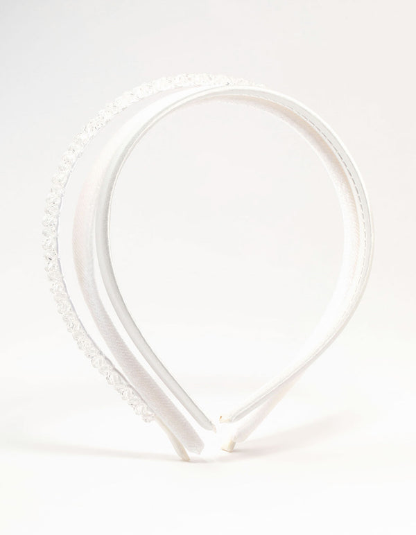 Velvet Satin Headband 3-Pack