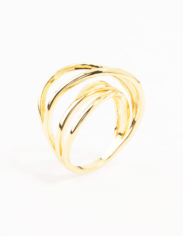 Gold Plated Thin Wrapped Ring