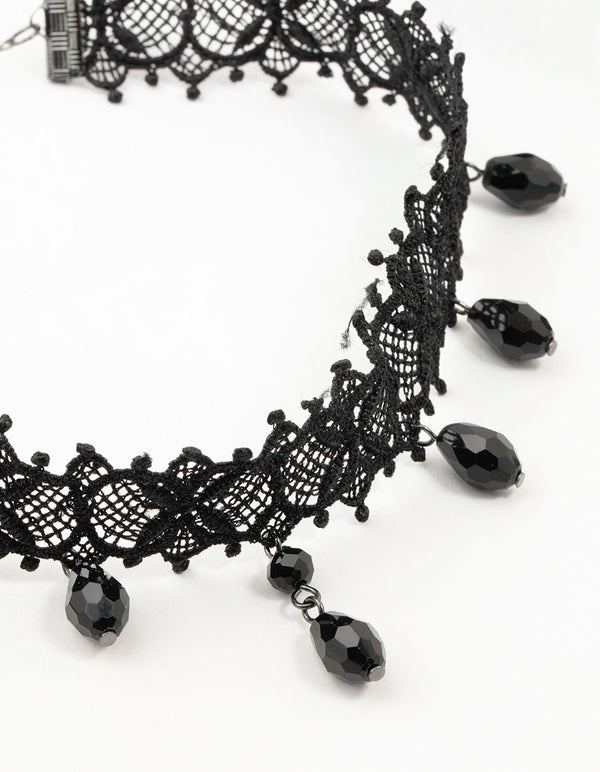 Lace Fabric Velvet Choker Set 3-Pack