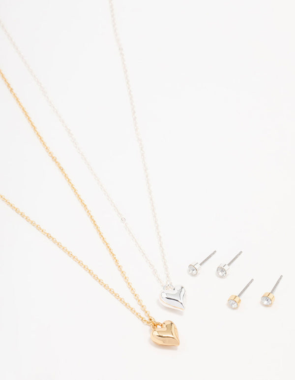Kids Heart Jewellery Set