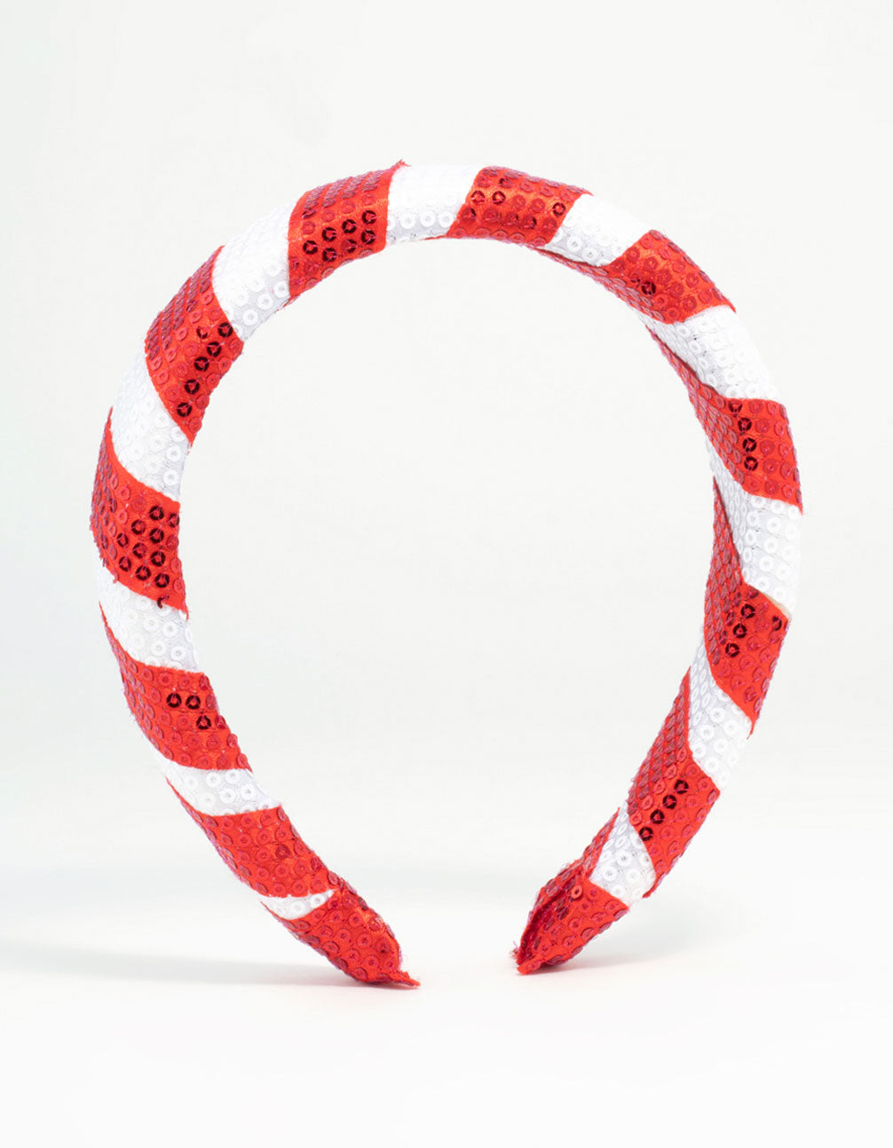 Kids Festive Fabric Candy Cane Headband