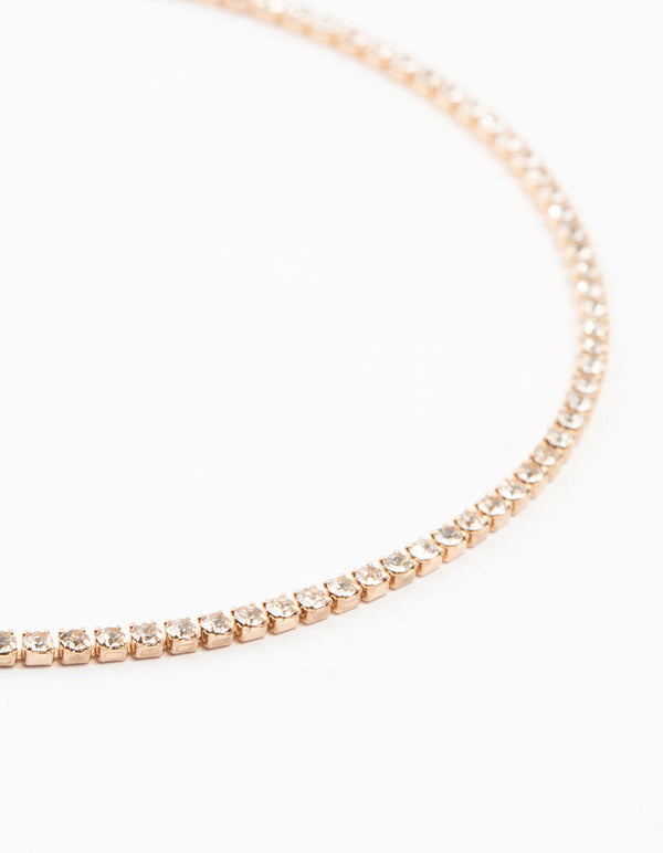 Gold Flower & Cup Chain Anklets 2-Pack