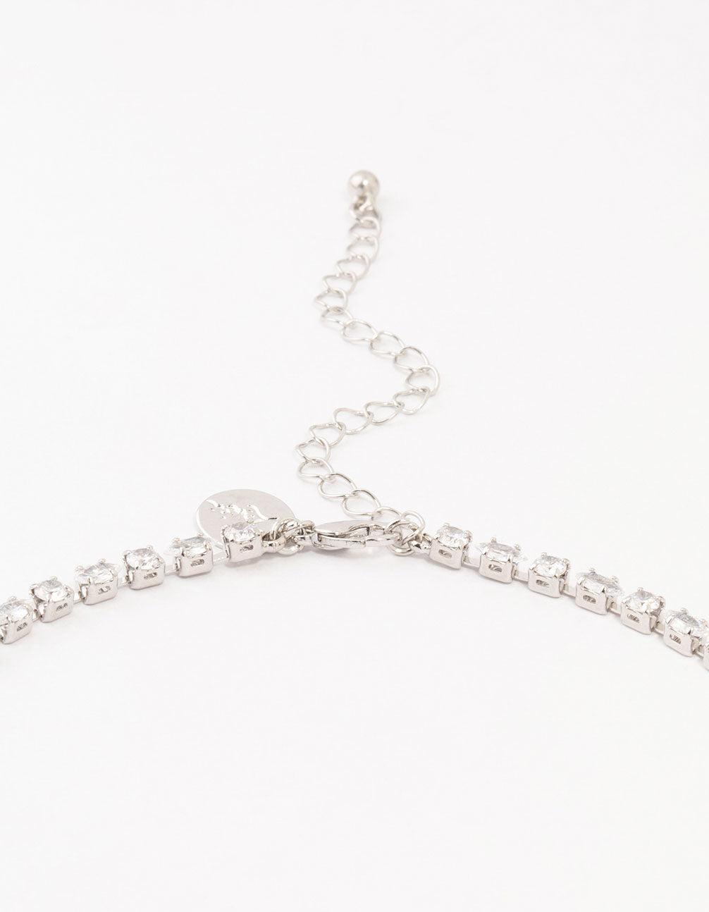 Silver Cubic Zirconia Y-Necklace